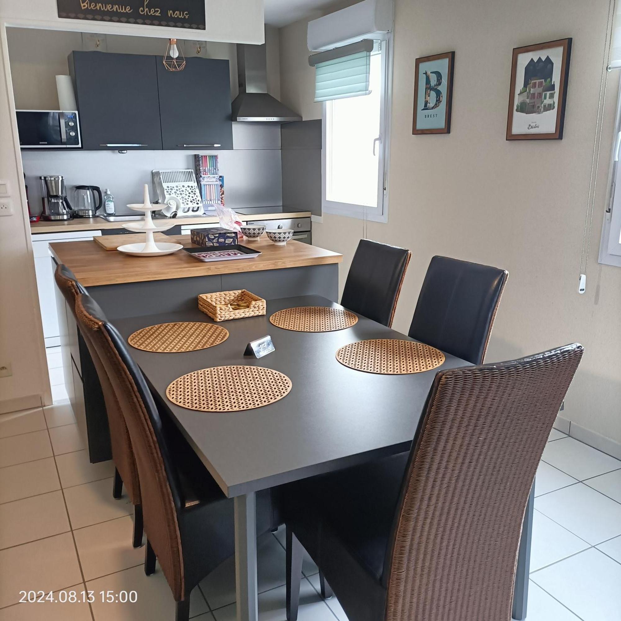 L'Escale N°13 :Appartement Standing Dans Residence Brest Bagian luar foto